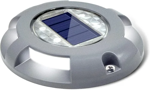 Vista 14 de SIEDiNLAR Luces solares para cubierta, luz LED para muelle de entrada, funciona con energía solar, marcadores de carretera impermeables para jardín