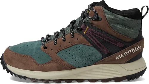 Vista 4 de Merrell Botas de senderismo impermeables Wildwood Mid Leather para hombre