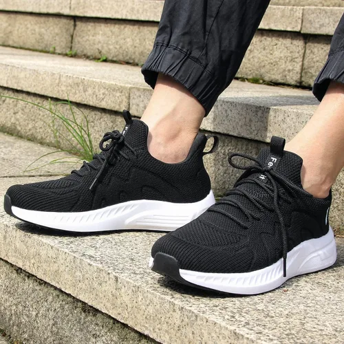 Vista 7 de Feethit - Tenis para hombre antideslizantes, ligeros, transpirables, estilo slip-on, para caminar, correr y gimnasio
