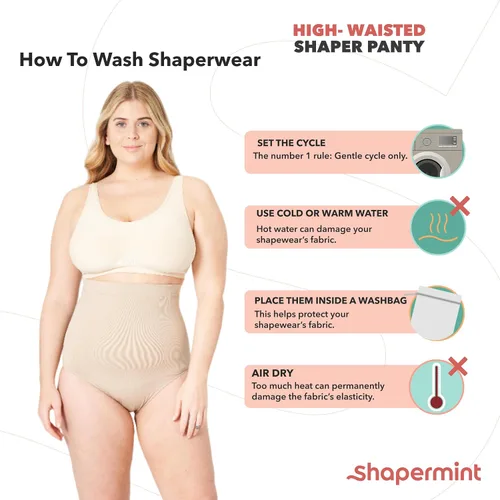 Vista 7 de Shapermint Body Shaper - Panty con control de abdomen - Faja moldeadora para mujer