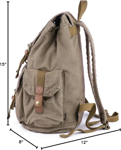 Vista 32 de Gootium 21101 - Mochila de lona gruesa de alta densidad