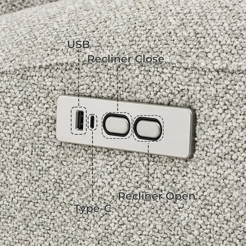 Vista 6 de CHITA Power Nursery - Silla reclinable giratoria con almohada, color gris