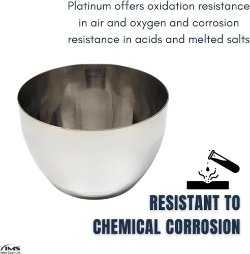 Vista 2 de Vasos de acero inoxidable con forma alta para ciencia, equipo de laboratorio de química de grado industrial con alta tolerancia al calor 100 ml.