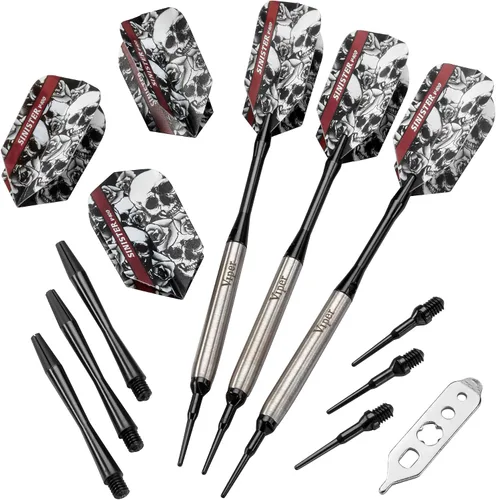 Vista 9 de Viper Dardos siniestros 95% tungsteno punta suave