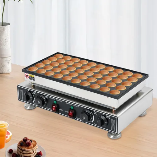 Vista 6 de Mini máquina para hacer panqueques de 1800 W, 110 V, para encimera, panqueques, panqueques, panqueques, antiadherentes, eléctricas, perfectas