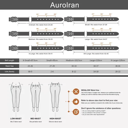 Vista 7 de Cinturón de cuero clásico con hebilla de metal para mujer con vestido de jeans