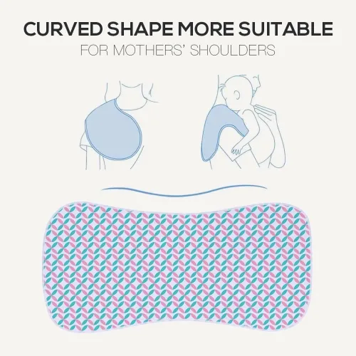 Vista 3 de Paquete de 6 paños de algodón para eructos extra absorbentes y suaves para bebés niños y niñas