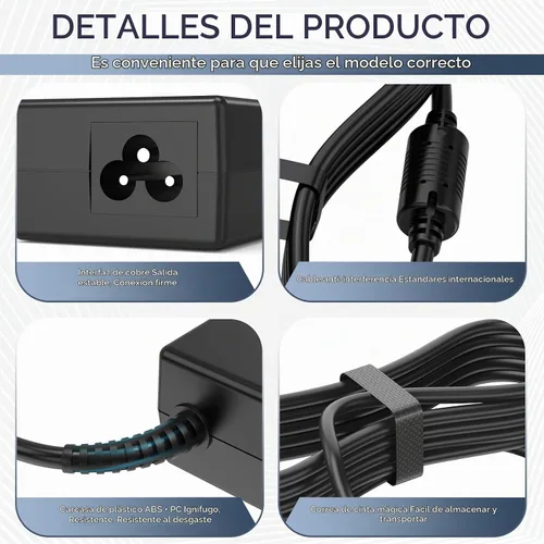 Vista 3 de Fancy Buying 65W/45W Compatible con cargador de portátil HP