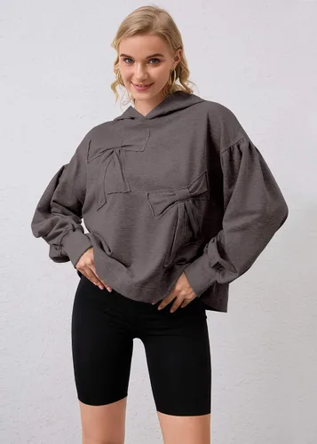 Vista 2 de Sudaderas con capucha de gran tamaño para mujer, de manga larga, sudaderas recortadas con capucha a la moda, Y2K, trajes de otoño