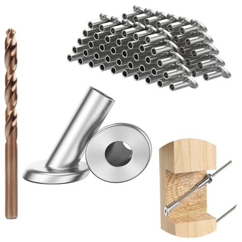 Vista 8 de BLIKA Paquete de 20 fundas protectoras biseladas en ángulo de 1/8", 25, 30 y 35 grados, protector angular para poste de 1/8" para barandilla