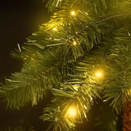Vista 3 de Árbol de Navidad artificial de palmera preiluminado, árbol de Navidad artificial, arbol de Navidad con Luces, árbol de Navidad, arbolitos