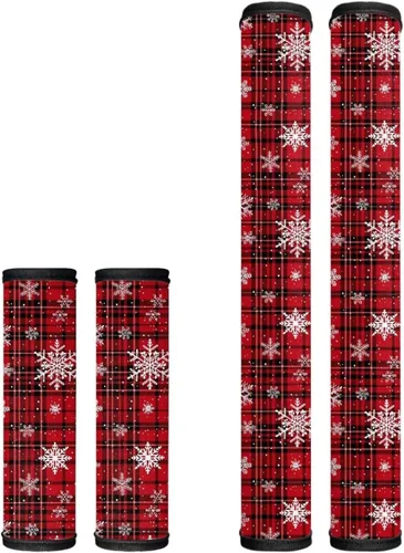 Vista 10 de Black Ornament Refrigerator Door Handle Covers Set of 4