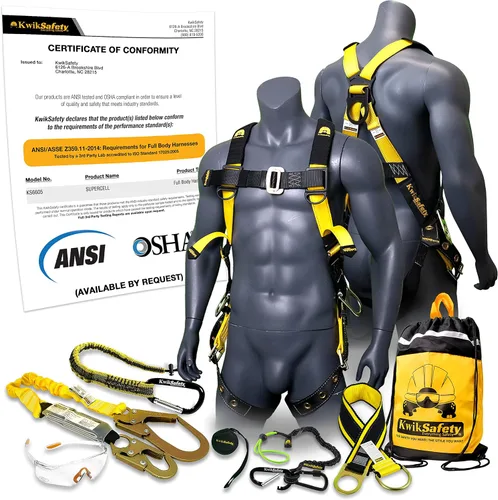 Vista 14 de KwikSafety SUPERCELL Safety Harness ANSI OSHA Fall Protection Gear