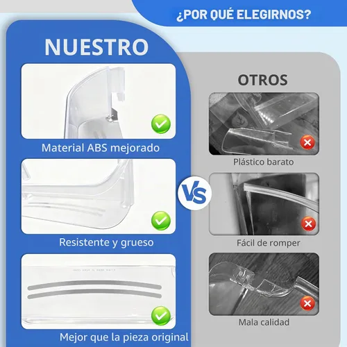 Vista 6 de 240323002 Estante para puerta de refrigerador compatible con Frigidaire y Kenmore