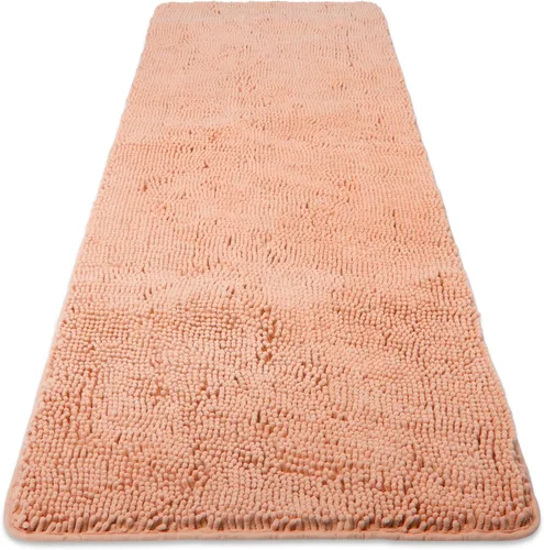 Vista 217 de Yeaban Alfombra de pasillo de baño de 24 x 72 pulgadas, antideslizante, alfombra de baño larga de felpilla gruesa, absorbente y lavable, alfombra