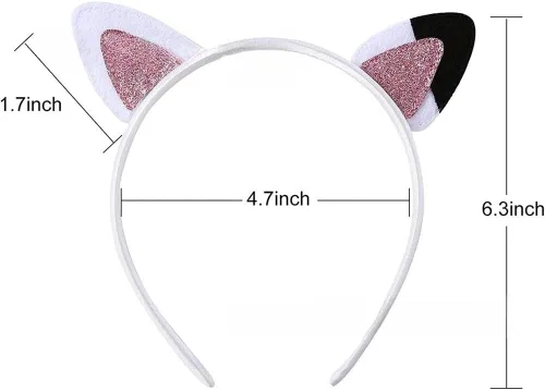 Vista 6 de Mini maleta de viaje de plástico, 4 unidades, diseño de orejas de gato, para niñas