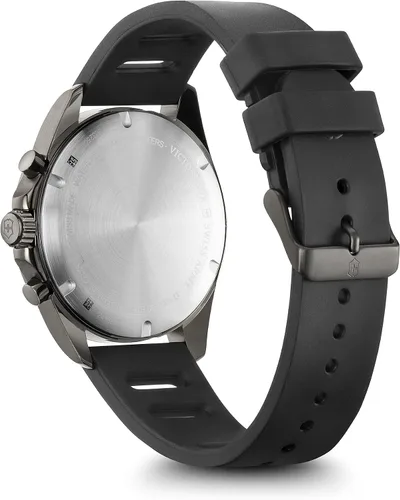 Vista 4 de Victorinox Fieldforce Sport Chrono Reloj con esfera negra y correa de goma negra Negro