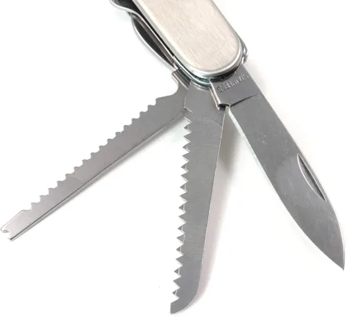 Vista 6 de Cuchillo de bolsillo EDC multiherramienta de acero inoxidable con bolsa de transporte