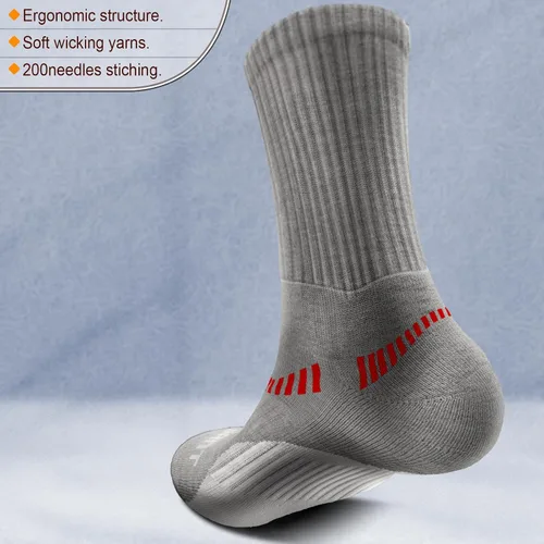 Vista 2 de BULLIANT Calcetines de compresión atléticos para hombre, transpirables y con suela acolchada