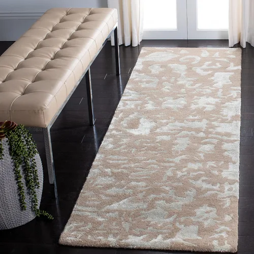 Vista 12 de SAFAVIEH Soho Collection SOH525A - Alfombra de lana prémium hecha a mano de 8 pies 3 pulgadas x 11 pies, color marfil