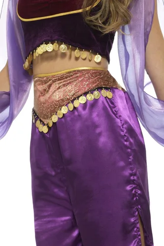 Vista 4 de Smiffys Disfraz de princesa árabe para mujer, Morado