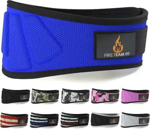 Vista 12 de Cinturón para levantamiento de pesas Fire Team Fit, para hombres y mujeres, de 6 pulgadas, soporte de espalda para fisicoculturismo y fitness, ideal