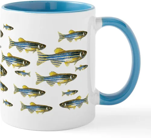 Vista 27 de CafePress I Speak Zebrafish - Taza de café de cerámica, taza de té de 11 onzas