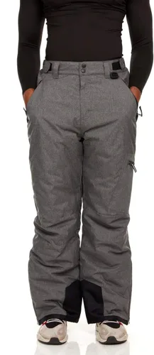 Vista 6 de Arctic Quest Pantalones de snowboard impermeables para hombre, para esquí, snowboard, senderismo, al aire libre, con cremallera, resistentes al