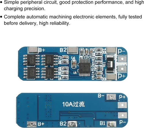 Vista 4 de MECCANIXITY Funciones duales de la protección del tablero de carga del módulo del cargador de batería de 12.6-13V 5-8A