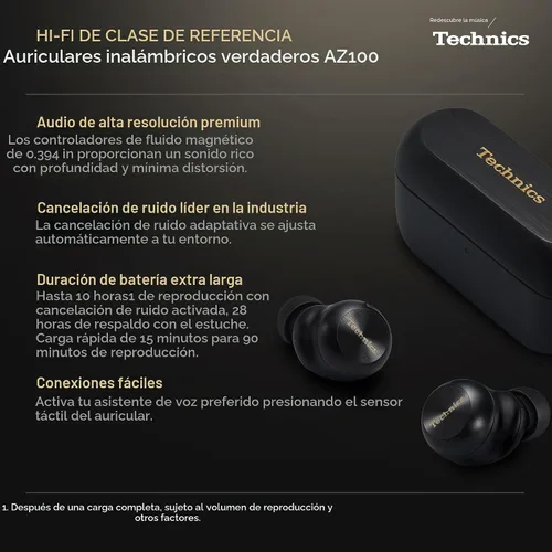 Vista 2 de Technics Reference Class - Auriculares inalámbricos Hi-Fi de alta fidelidad, Dolby Atmos, seguimiento de cabeza, cancelación de ruido adaptativa