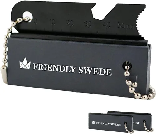 Vista 10 de The Friendly Swede Ferro Rod Herramienta Iniciadora de Fuego — Herramienta de Supervivencia Iniciadora de Fuego de Pedernal y Acero con Mango