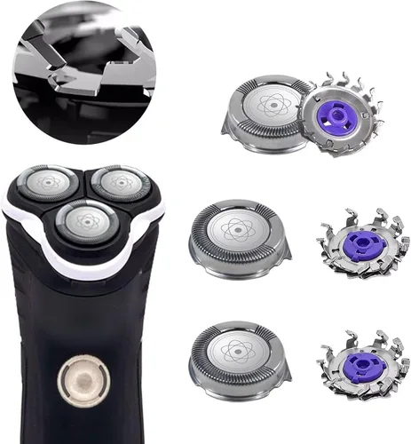 Vista 7 de 3X - Cuchilla de afeitar de repuesto para Philips Norelco 7950XL, 7800XL, 7800XLcc, 7810XL, 7380XL, 7360XL, 7350XL, 7345XL, 7340XL, 7325XL, 7315XL