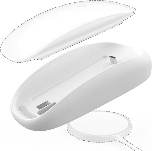 Vista 9 de Cargador de ratón TATOFY Compatible con Magic Mouse 2 (USB-C) Agarre con soporte de carga inalámbrica, base ergonómica (Negro)