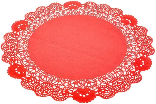 Vista 40 de Restaurantware Pastry Tek Blondas de Encaje de 4 x 4 Pulgadas 100 Vajilla Decorativa - Blondas de Mesa Desechables Redondas de Papel Negro