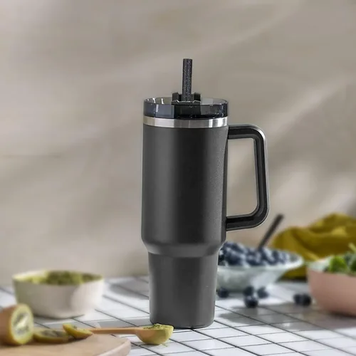 Vista 6 de Popote de repuesto para vaso Stanley Cup de 40 onzas y 30 onzas, paquete de 10 popotes de plástico reutilizables de 12.13 pulgadas de largo