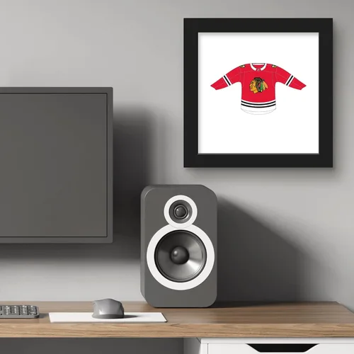 Vista 5 de Trends International Gallery Pops NHL Chicago Blackhawks - Póster de pared frontal de uniforme para el hogar, 12.00 x 12.00 pulgadas, versión