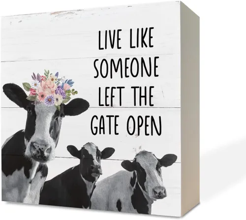 Vista 10 de Letreros de madera inspiradores, caja de madera, decoración de escritorio, letrero positivo para decoración del hogar, regalo de motivo, Life isn't