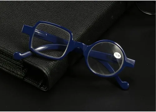 Vista 2 de Readers - Paquete de 3 lentes de lectura redondos cuadrados de resina con marco irregular de calidad para hombres y mujeres