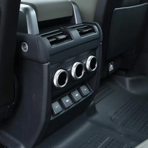Vista 5 de Anillos de ajuste de aire acondicionado trasero para Land Rover Defender 110 2020 accesorios de coche (plateado)