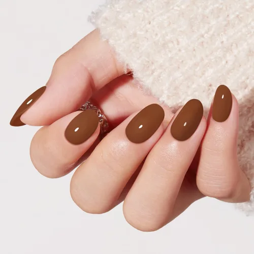 Vista 30 de modelones Uñas cortas a presión, kit de uñas postizas ovaladas