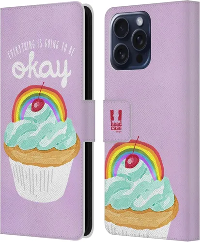 Vista 54 de Head Case Designs Assortment Cupcakes Happiness Leather Wallet Case Compatible with Samsung Galaxy A07 4G Surtido