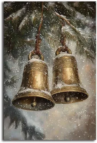 Vista 22 de MNFGMH Arte de pared de muñeco de nieve de Navidad, impresión en lienzo de vacaciones de invierno, imagen pintura de Navidad, regalo festivo