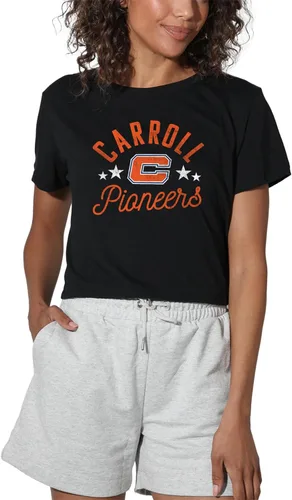 Vista 203 de Colección oficial de camisetas con diseño de mascota desgastada para mujer, color negro Grizzlies del estado de Adams