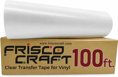 Vista 11 de Frisco Craft Rollo de cinta de transferencia transparente con adhesivo Rejilla azul