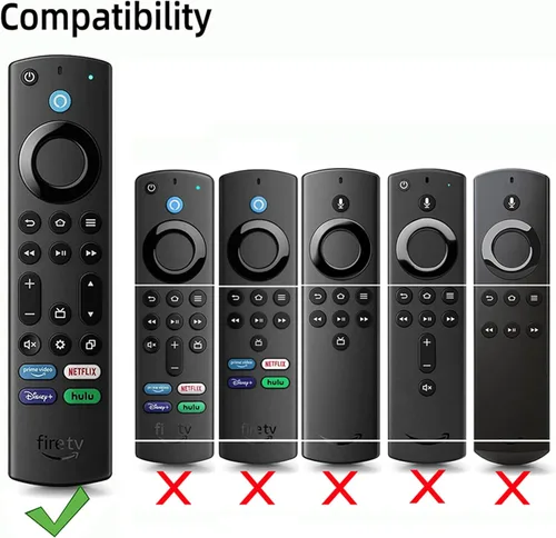 Vista 3 de Funda de silicona de 6.2 pulgadas para Fire TV Stick 2023 4K Max 2nd/Fir TV Omni Series/FireTV 4-Series Remote, Toshiba/Insignia FirTV con cordón