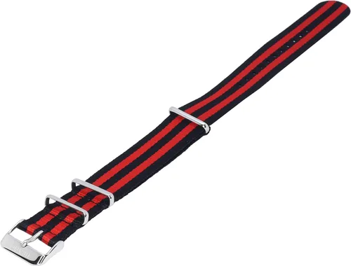 Vista 3 de Correas de reloj de poliéster, estilo Bond, banderas nacionales militares, diseño de banderas, correas de reloj de poliéster para hombres y mujeres