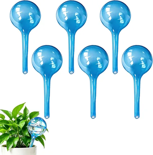 Vista 8 de MOONSOUND Globos de riego automático para plantas – 10 bombillas de riego automático para plantas en macetas de interior y exterior, cuidado