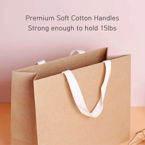 Vista 4 de 6 bolsas de papel marrón natural de 21.7 x 6.1 x 15.7 pulgadas (4) bolsas de papel marrón natural, gigantes, gigantes, enormes XL, gruesas