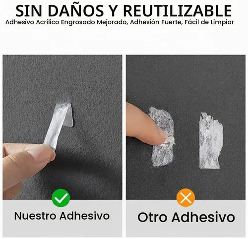 Vista 7 de 80 clips adhesivos para cables, 90 tiras, pinza de cable de abrazadera de alambre, clips de luz de gestión de cables, organizador de cables