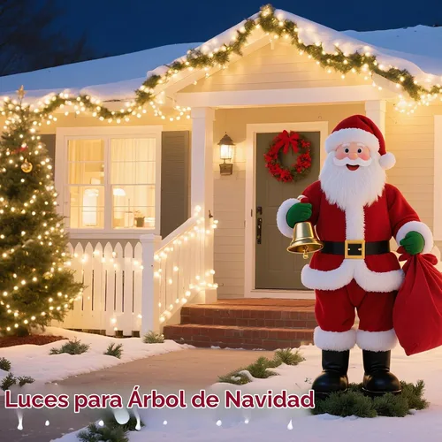 Vista 9 de Hishine Luces de Navidad de 82 pies, 1000 luces LED, cadena de luces para interiores y exteriores, 8 modos, impermeable, enchufable, luz de árbol